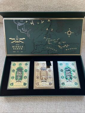 ⚔️ Theory 11 Lord of the Rings Middle Earth Decorative Collector Card Box Set